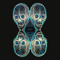 Atw. All Them Witches Black And Blue 4 Skull Scorecard Crop Tee | Artistshot