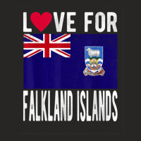 Love For Falkland Islands T Shirt Ladies Fitted T-shirt | Artistshot