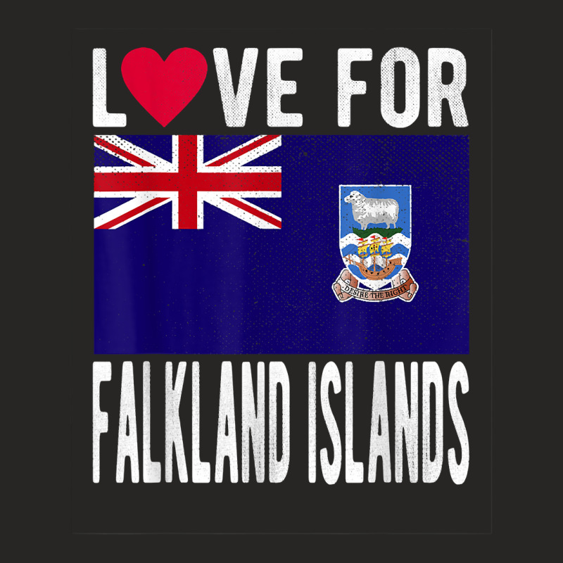 Love For Falkland Islands T Shirt Ladies Fitted T-Shirt by nilda1pr4klauer | Artistshot