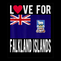 Love For Falkland Islands T Shirt Men's 3/4 Sleeve Pajama Set | Artistshot