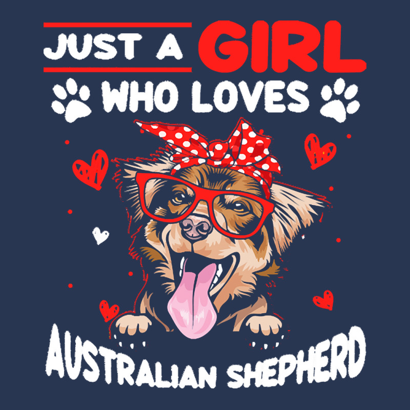 Just A Girl Who Loves Dogs T  Shirt Vintage Just A Girl Who Love Austr Men Denim Jacket by roderick79981 | Artistshot