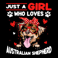 Just A Girl Who Loves Dogs T  Shirt Vintage Just A Girl Who Love Austr Long Sleeve Shirts | Artistshot