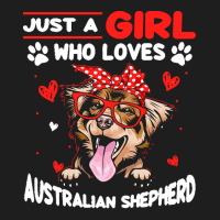 Just A Girl Who Loves Dogs T  Shirt Vintage Just A Girl Who Love Austr Classic T-shirt | Artistshot