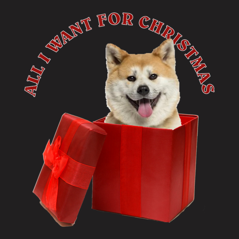 Hot Trend All I Want For Christmas Akita T-shirt | Artistshot