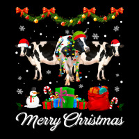 Cow Funny Cattle Dairy Christmas Tree Xmas Pajama Lights Animals Lover Adjustable Cap | Artistshot