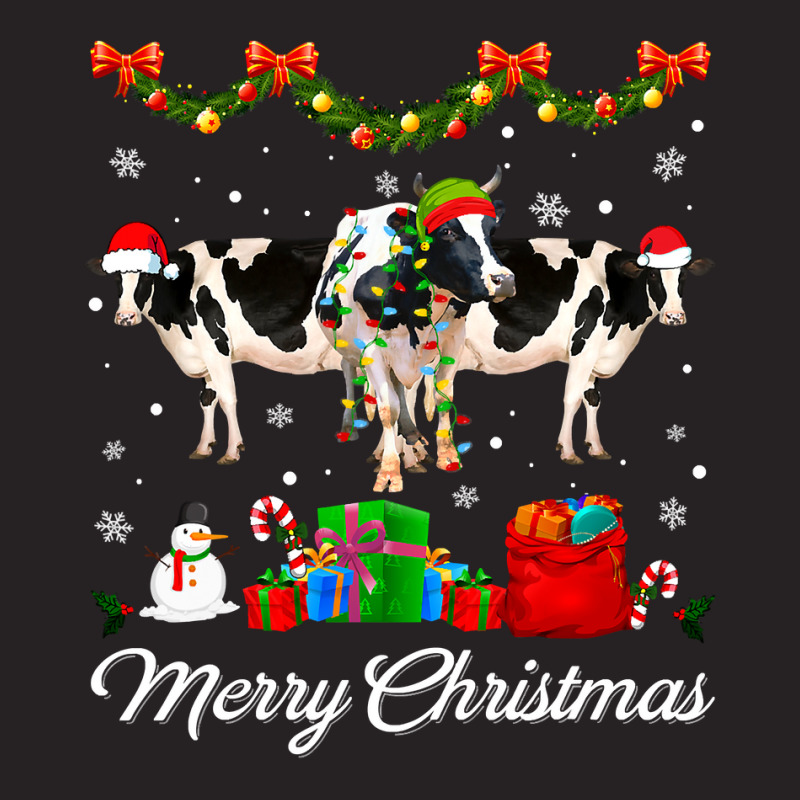 Cow Funny Cattle Dairy Christmas Tree Xmas Pajama Lights Animals Lover Vintage Cap | Artistshot