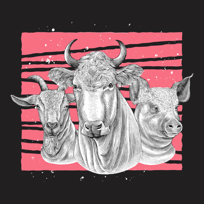 Goat Goats Farm Animal Lover Farmer Country Cow Pig Goat Farm Animal 1 T-Shirt by stress | Artistshot