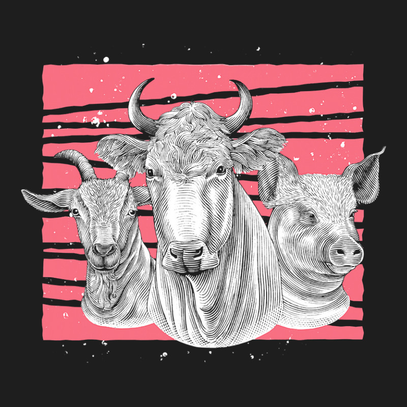 Goat Goats Farm Animal Lover Farmer Country Cow Pig Goat Farm Animal 1 Classic T-shirt by stress | Artistshot