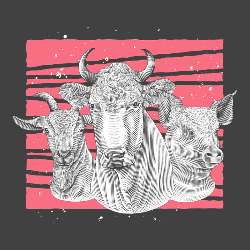 Goat Goats Farm Animal Lover Farmer Country Cow Pig Goat Farm Animal 1 Vintage T-Shirt by stress | Artistshot