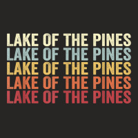 Lake Of The Pines California Lake Of The Pines Ca Retro T Shirt Ladies Fitted T-shirt | Artistshot