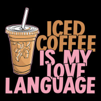 Iced Coffee Is My Love Language Valentine S Day Coffee Lover Men's Long Sleeve Pajama Set | Artistshot