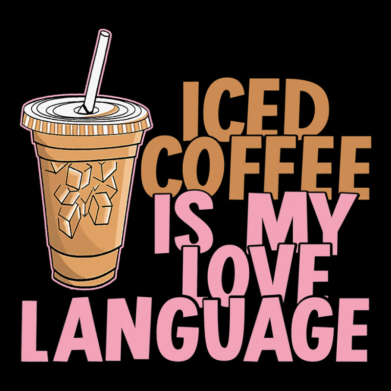 Iced Coffee Is My Love Language Valentine S Day Coffee Lover Men's Long Sleeve Pajama Set by joseph89 | Artistshot