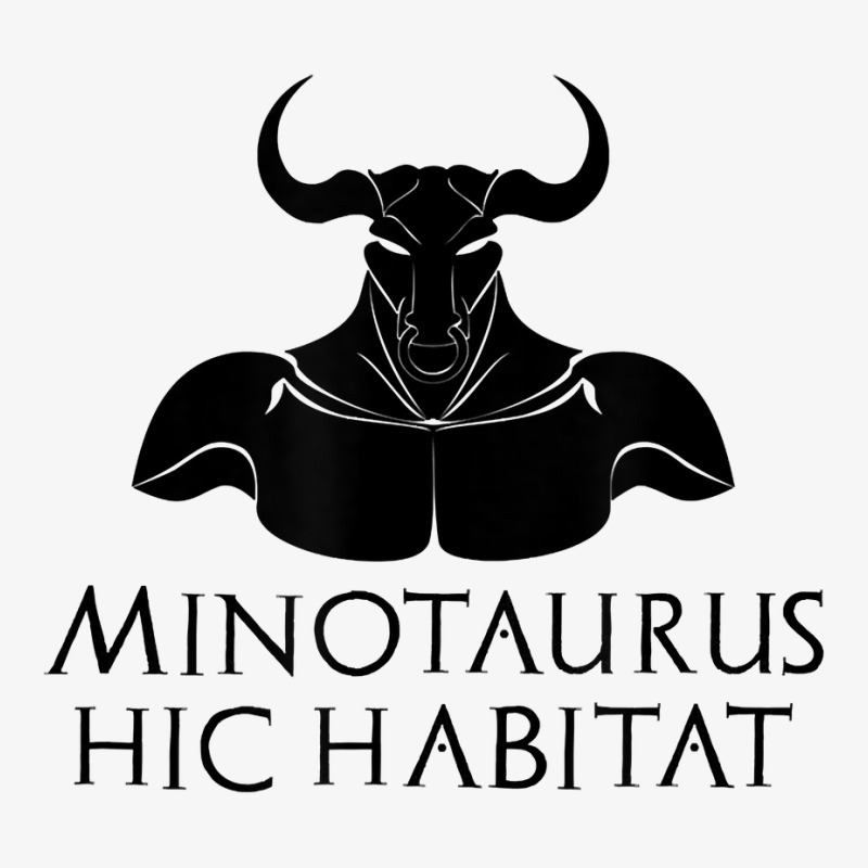 Minotaurus Hic Habitat   Ancient Greek Mythology   Latin T Shirt Champion Hoodie by noelenedh2mar | Artistshot