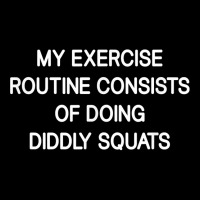 My Exercise Routine Consists Of Doing Diddly Squats, Funny T Shirt Legging | Artistshot