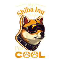 My Shiba Inu Thinks I'm Cool Futuristic Japanese Dog Breed T Shirt Crop Top | Artistshot