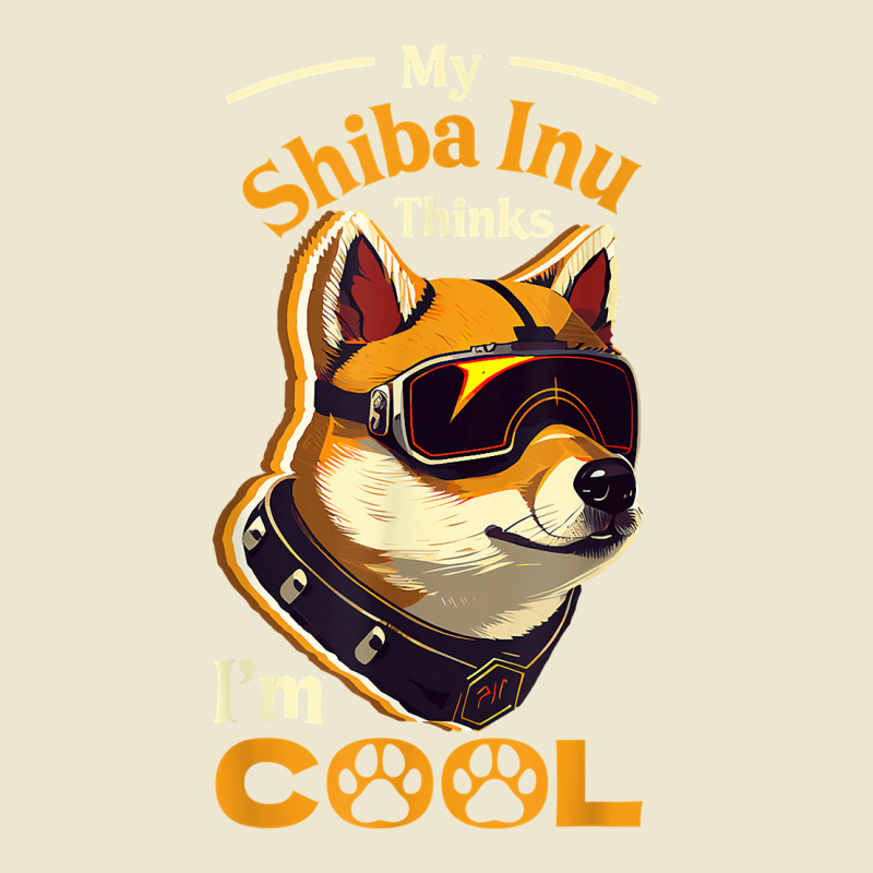 My Shiba Inu Thinks I'm Cool Futuristic Japanese Dog Breed T Shirt Cropped Hoodie by xq8pjbeamer | Artistshot