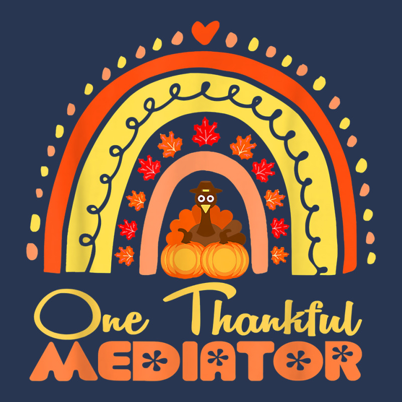 One Thankful Mediator Thanksgiving Rainbow Autumn T Shirt Ladies Denim Jacket by noelenedh2mar | Artistshot