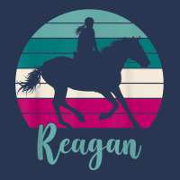 Reagan Name Gift   Equestrian Shirt Reagan Horse Girl T Shirt Ladies Denim Jacket | Artistshot