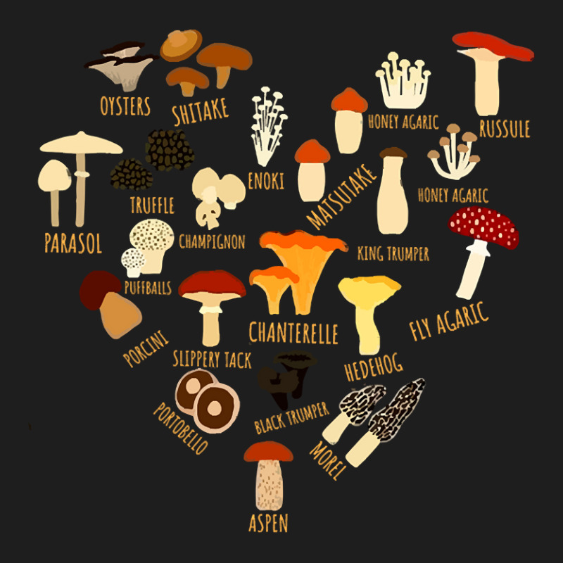 Trending Mushroom Shirt Mushroom Mycology Fungi Foraging Heart Classic T-shirt by Box Bingham | Artistshot