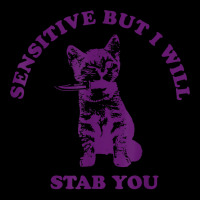 Sensitive But I Will Stab You Funny Cat T Shirt Youth Jogger | Artistshot