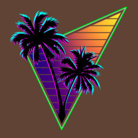 80s Synthwave Inspire Palm Tree Silhouette Triangle Design  (1) (1) T-shirt | Artistshot