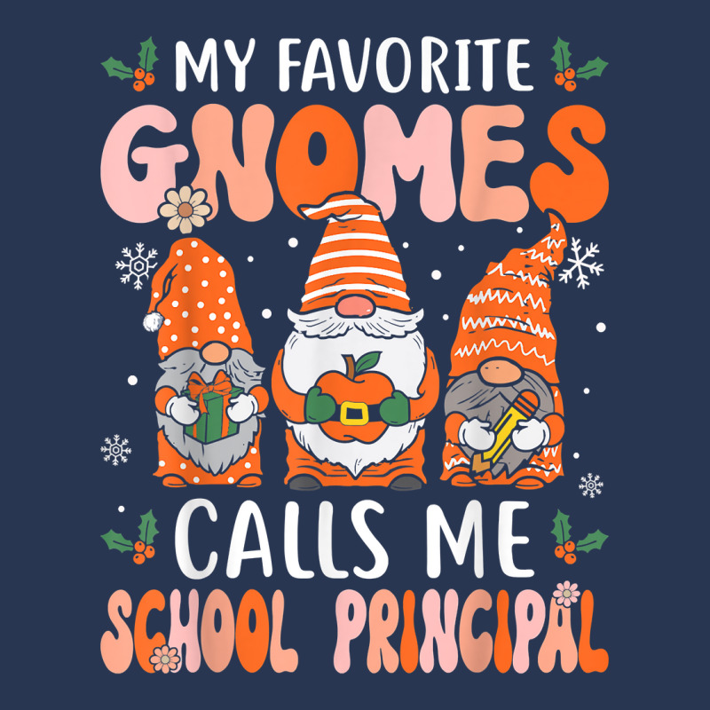 School Principal Groovy Christmas Gnomes Principal T Shirt Ladies Denim Jacket by nilda1pr4klauer | Artistshot