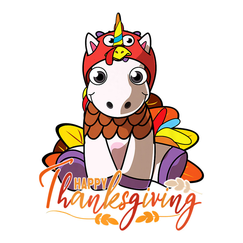 Happy Thanksgiving Unicorn Cute Turkey Costume Crewneck Sweatshirt by Pinch1410 | Artistshot