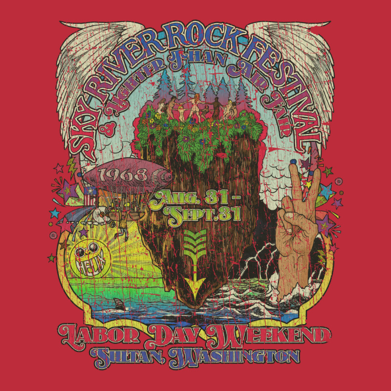 Sky River Rock Festival And Lighter Than Air Fair 1968 Pocket T-shirt | Artistshot