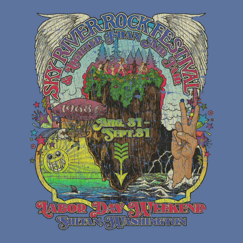 Sky River Rock Festival And Lighter Than Air Fair 1968 Lightweight Hoodie | Artistshot