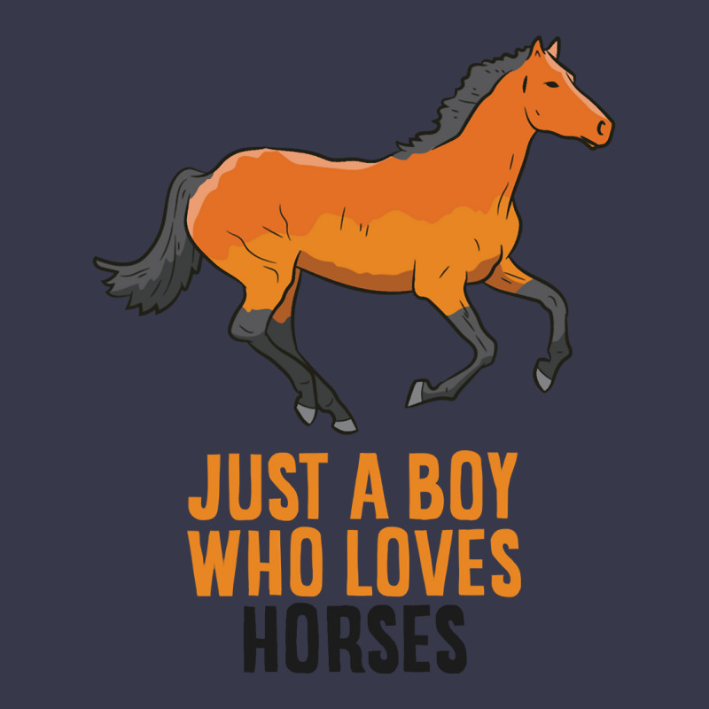 Horse Boy Just A Boy Who Loves Horses Horseback Riding Pullover Hoodie Long Sleeve Shirts by Pinch1410 | Artistshot