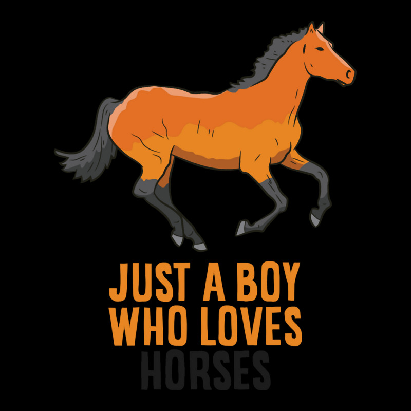 Horse Boy Just A Boy Who Loves Horses Horseback Riding Pullover Hoodie Fleece Short by Pinch1410 | Artistshot