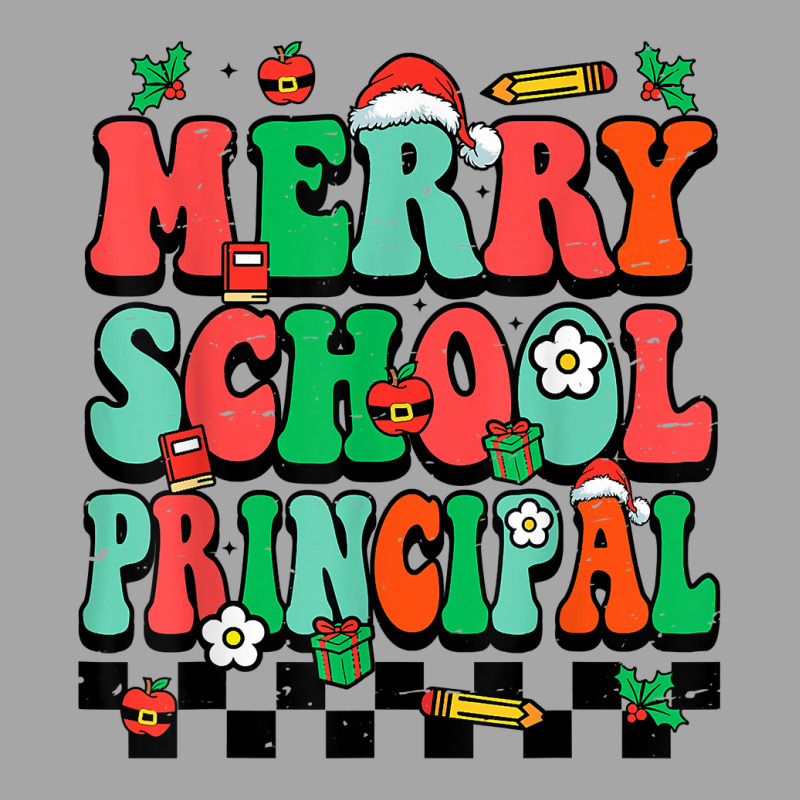 Merry School Principal Groovy Christmas Principal T Shirt Toddler Sweatshirt by shmonotpv4s | Artistshot