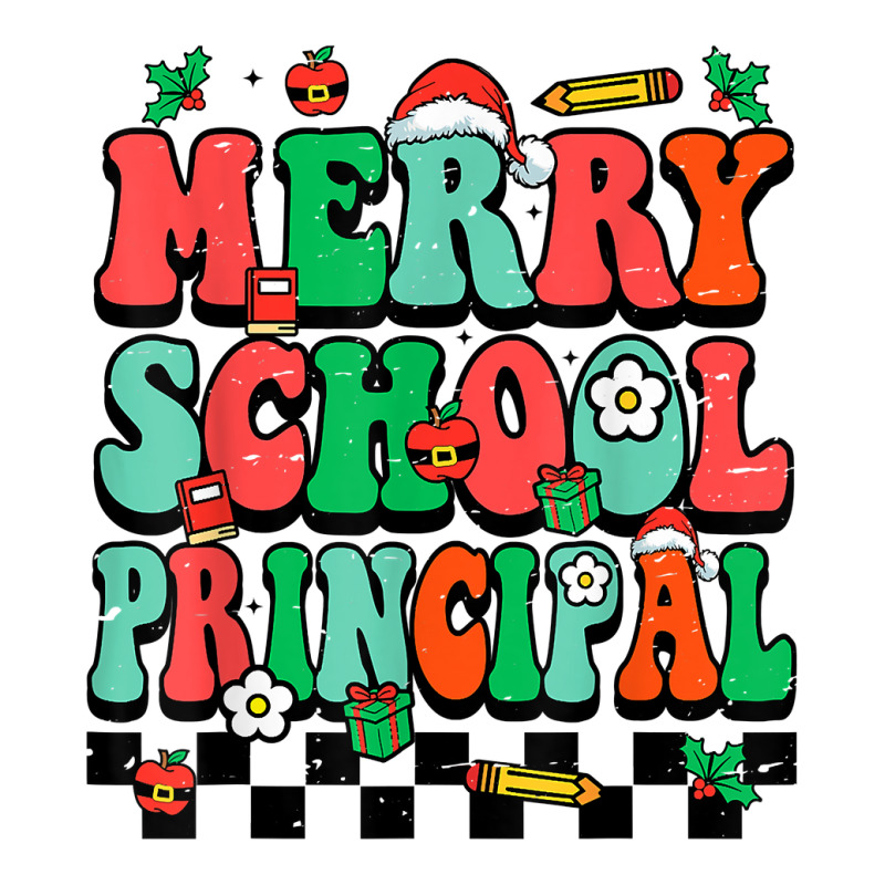 Merry School Principal Groovy Christmas Principal T Shirt Toddler T-shirt by shmonotpv4s | Artistshot