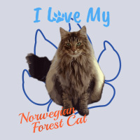 I Love My Norwegian Forest Cat Cat Lover Paw Print ! Fleece Short | Artistshot