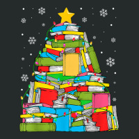 Library Christmas Tree Librarian X Mas Lights Book Lover T Shirt Women's Triblend Scoop T-shirt | Artistshot