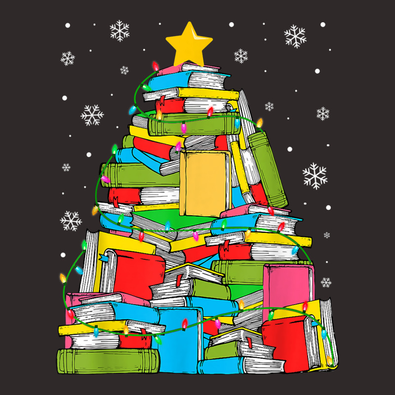 Library Christmas Tree Librarian X Mas Lights Book Lover T Shirt Racerback Tank by caroldian | Artistshot