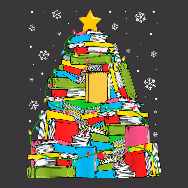 Library Christmas Tree Librarian X Mas Lights Book Lover T Shirt Ladies Curvy T-Shirt by caroldian | Artistshot