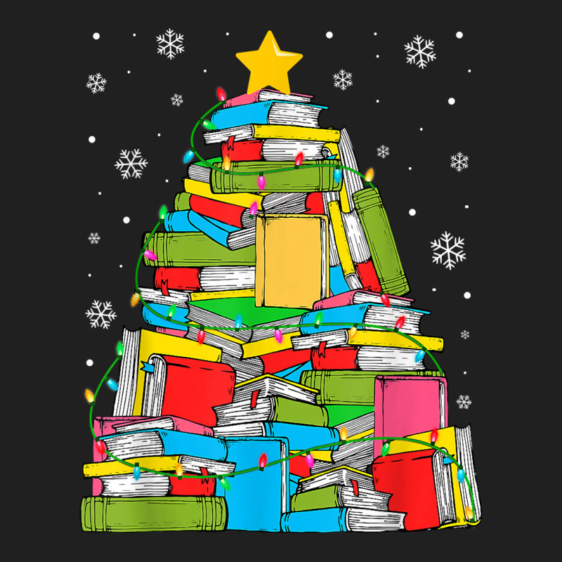 Library Christmas Tree Librarian X Mas Lights Book Lover T Shirt Ladies Polo Shirt by caroldian | Artistshot