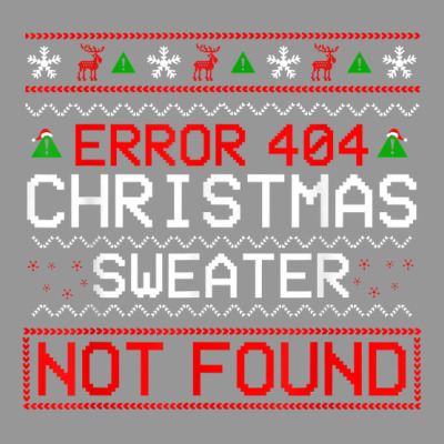 Computer Error 404 Ugly Christmas Sweater Not Found Pajama Women's V-neck T-shirt Designed By Long1410