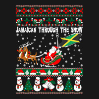 Jamaican Through The Snow Ugly Christmas Sweater Tshirt Flannel Shirt | Artistshot