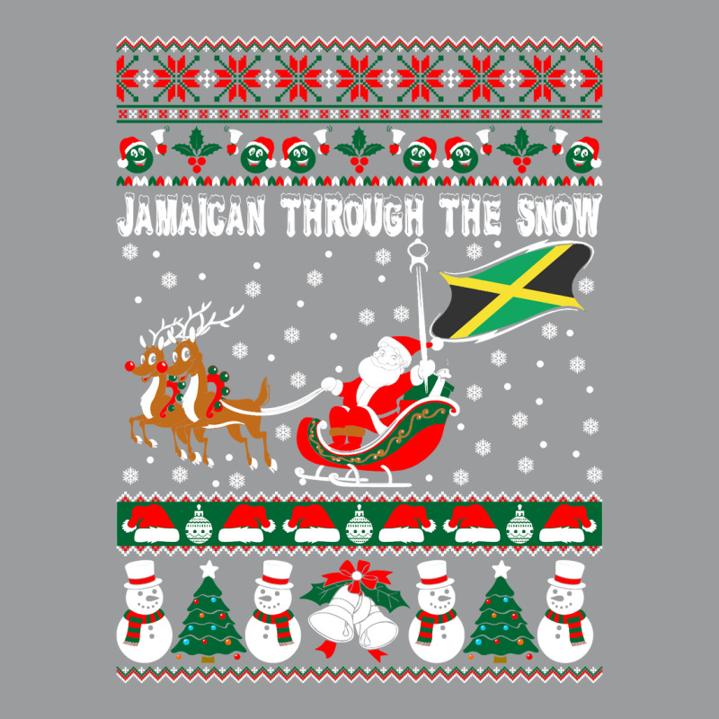 Jamaican Through The Snow Ugly Christmas Sweater Tshirt Classic T-shirt by Pinch1410 | Artistshot