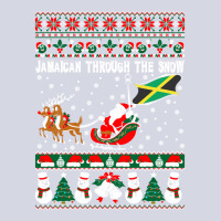 Jamaican Through The Snow Ugly Christmas Sweater Tshirt Fleece Short | Artistshot