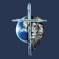 Jesus Lion Of Judah Christian Earth Cross Lion Men Denim Jacket | Artistshot