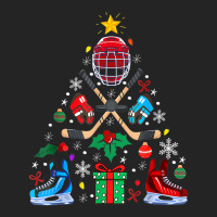 Trending Ice Hockey Christmas Ornament Tree Boys Mens Hockey Lovers 3/4 Sleeve Shirt | Artistshot