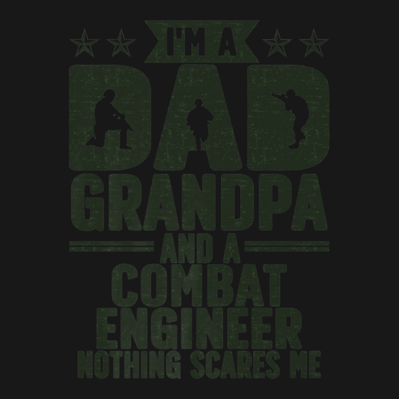 Mens I'm A Dad And Grandpa Combat Engineer Combat Engineering Premium Flannel Shirt by KarinLeighPurcell | Artistshot