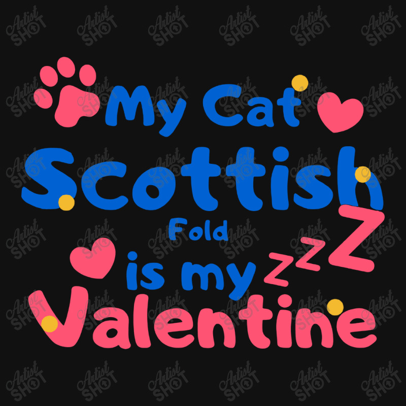 My Cat Scottish Fold Is My Valentine Graphic Youth T-shirt by Mantulgais | Artistshot