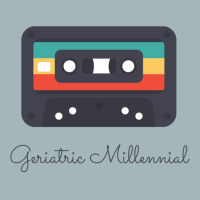 Geriatric Millennial Cassette Design Classic  (1) (1) (1) (1) Unisex Sherpa-lined Denim Jacket | Artistshot