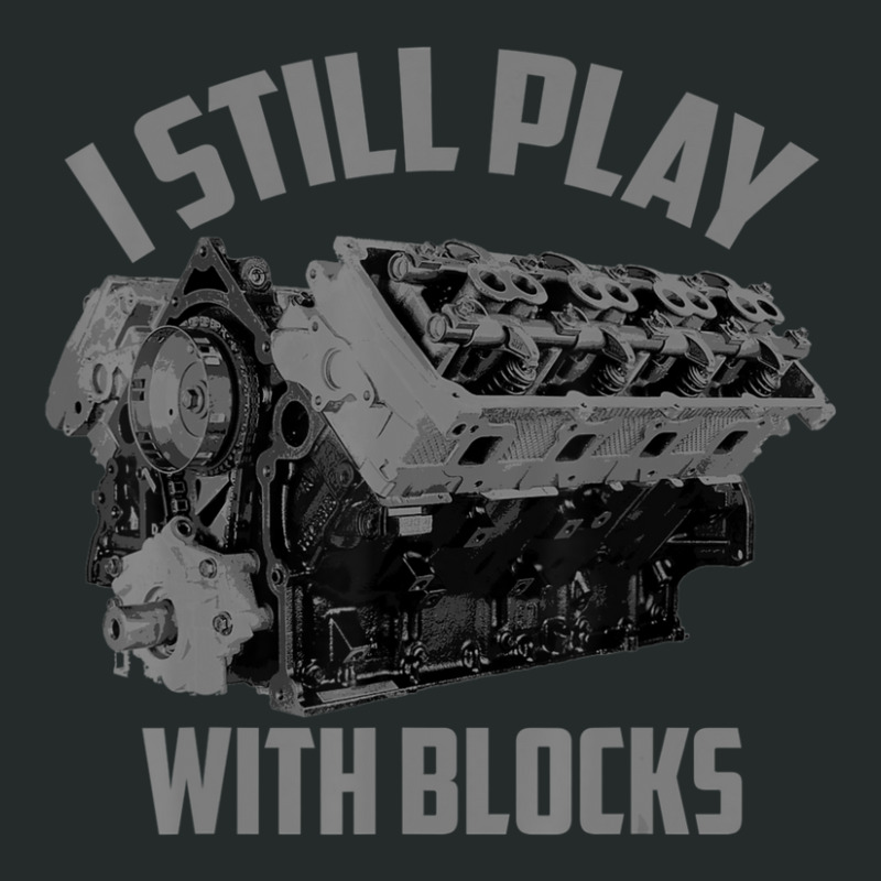 Trending I Still Play With Blocks Racing Maintenance Man Women's Triblend Scoop T-shirt by Milne Charlton | Artistshot