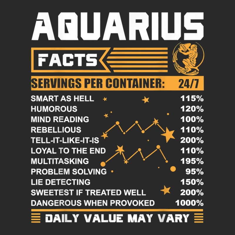 Aquarius Facts Zodiac  Funny Aquarius Birthday Gifts Printed hat by Bradley | Artistshot