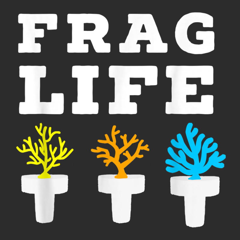 Frag Life Coral Reef Saltwater Funny Aquarium Aquarist Joke Cropped Hoodie by Long1410 | Artistshot